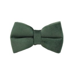 Pet Collar Dog Fabric Velvet (Option: Green-Bow knot-M)