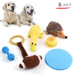 Pet Dog Cotton Rope Bite Resistant Plush Teeth Cleaning Toy Set (Option: )