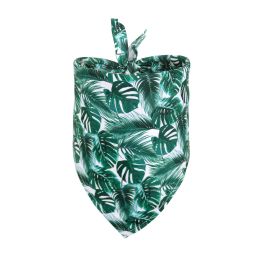 Tropical Wind Fruit Pet Drool Towel For Dogs (Option: Turtle leaf-M)