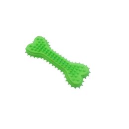 Pet Tpr Toy Love Bone Molar Teeth Cleaning Dog Soft Rubber Toy (Option: Green-Small Heart Bone)