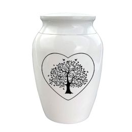 Tree Of Life Cremation Memorial Jar Store Pet Supplies (Option: White2)