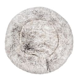 Simple Plush Winter Warm Pet Nest (Option: Gradient coffee-80cm)