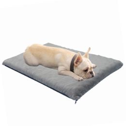 Folding Massage Pet Mat, Anti-skid, Moisture-proof, Insect Resistant Mat (Option: Grey-M)