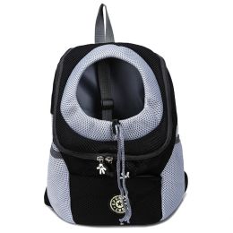 Pet Dog Carrier Bag Carrier For Dogs Backpack Out Double Shoulder Portable Travel Backpack Outdoor Pet Dog Carrier Bag Mesh (Color: )