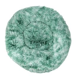 Simple Plush Winter Warm Pet Nest (Option: Gradient green-100cm)