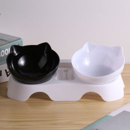 Automatic Drinking Feeder For Cats And Dogs Pet Products (Option: White Black-White Base)