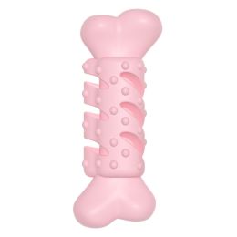 Pet Dog Bone Type Chewing Chewing Teething Toys Pet Products Dog Supplies (Color: pink)