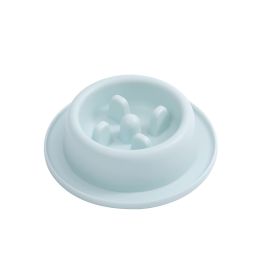 Pet Slow Food Bowl Anti-choking Food Apparatus (Color: Blue)