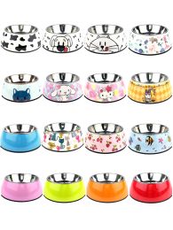 Dog Bowl Cat Food Bowl Stainless Steel Pet Supplies (Option: Zoo-XL)