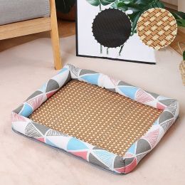 Pet Mat Nest Summer Linen High Temperature Summer Dog (Option: 4 Style-L)