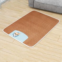 Seasonal Cooling Mat For Small And Large Pets (Option: Blue Dog-2XL-No sponge)