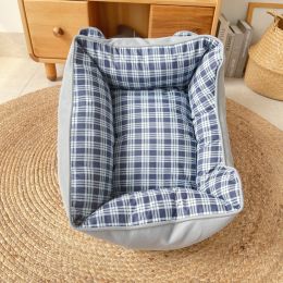 Nest Pet Cushion For All Seasons Use (Option: Blue grey-65x50cm)