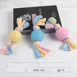 Cotton Rope Clean Teeth Self Hi Dog (Option: Pink-Pitted ball)