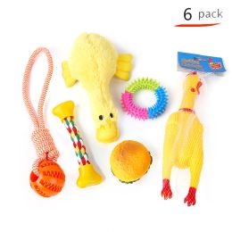 Pet Dog Cotton Rope Bite Resistant Plush Teeth Cleaning Toy Set (Option: B91131)