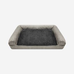 Suede Cotton Fleece Waterproof Removable Kennel (Option: XL 112x81x23CM-Grey)