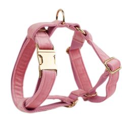 Pet Collar Dog Fabric Velvet (Option: Pink-Dog vest-M)