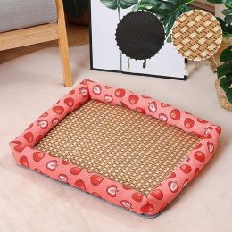 Pet Mat Nest Summer Linen High Temperature Summer Dog (Option: 7 Style-XL)