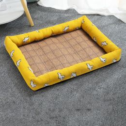 Pet Mat Nest Summer Linen High Temperature Summer Dog (Option: 11 Style-XL)