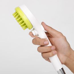 Pet Cleaning Tool Cat And Dog Massage Comb Bath Brush Shower Head (Color: green)