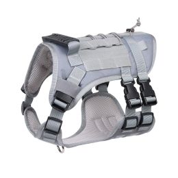 Pet Tactical Chest And Back Vest (Option: Gray-S20 40)