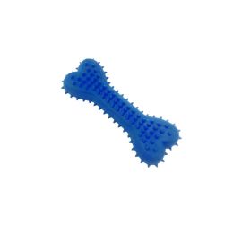 Pet Tpr Toy Love Bone Molar Teeth Cleaning Dog Soft Rubber Toy (Option: Blue-Small Heart Bone)