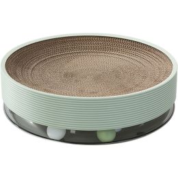 Crumb-free Cat Toy Corrugated Bowl-shaped Three-in-one Multifunctional Cat Scratch Board (Option: )