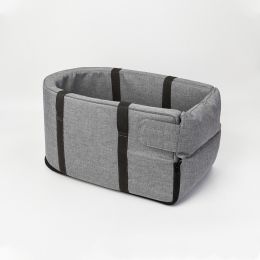 Pet Car Kennel Safety Seat Multifunctional Convenient Handbag (Option: Grey-1PC)