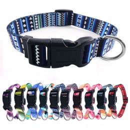 Pet supplies Digital printing Pet collar Bohemian collar Ethnic dog collar (Color: Bohemian purple)