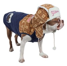 Touchdog Snowadayz Pom Pom Pet Hooded Sweater (size: Large - (JKTD8YBLLG))