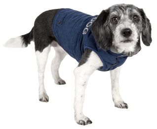 Touchdog Waggin Swag Reversible Insulated Pet Coat (size: Medium - (JKTD9BLMD))