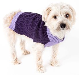 Oval Weaved Heavy Knitted Fashion Designer Dog Sweater (size: X-Small)