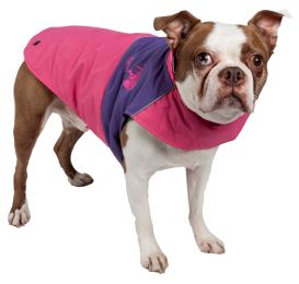 Touchdog Lightening-Shield Waterproof 2-in-1 Convertible Dog Jacket w/ Blackshark technology (size: X-Small)