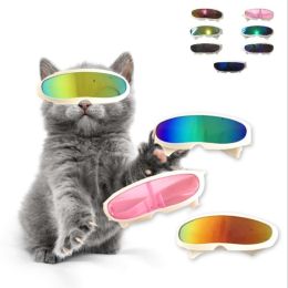 Pet Goggles Sunglasses Photography Props Pet Accessories (Color: yellow)