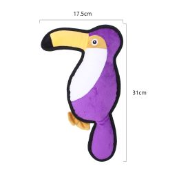 Pet Plush Sounding Toys Bite Resistant (Option: Parrot)