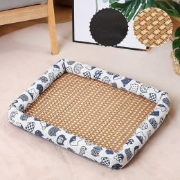 Pet Mat Nest Summer Linen High Temperature Summer Dog (Option: 5 Style-L)