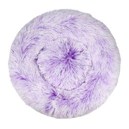 Simple Plush Winter Warm Pet Nest (Option: Gradient purple-80cm)