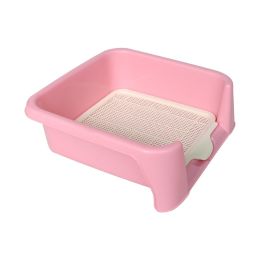 Dog Toilet Bedpan Flush Automatic Large Dog Anti-stepping Shit Toilet Supplies (Option: Pink-Large)