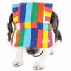 Pet Life 'Colorfur' Floral Uv Protectant Adjustable Fashion Dog Hat Cap