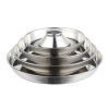 Stainless Steel Non-Slip Rubber Bottom Puppy Dog Bowl Easy to Clean Multi-Dog Feeding Bowl (3.6-4.7 Cup)