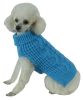 Swivel-Swirl Heavy Cable Knitted Fashion Designer Dog Sweater