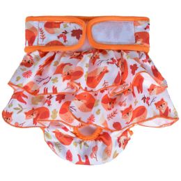 Female Dog Physiological Pants Large Dog Pee Leakproof (Option: Orange-XL)