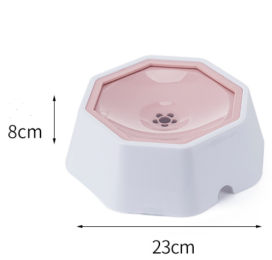 Pet Cats And Dogs Water Artifact Automatic Drinking Water Device Floating Bowl (Color: pink)