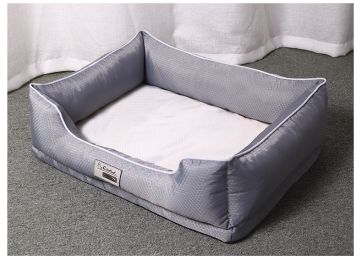 Removable Pet Litter Dog Beds Pet Supplies (Option: Grey-XL)