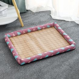 Pet Mat Nest Summer Linen High Temperature Summer Dog (Option: 9 Style-L)