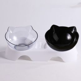 Automatic Drinking Feeder For Cats And Dogs Pet Products (Option: Transparent Black-White Base)