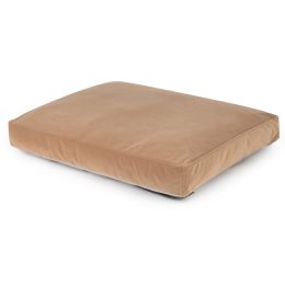 Thickened Warm Dog Kennel Removable Washable Cotton Pad (Option: Khaki cushion-L 109x78x19cm)