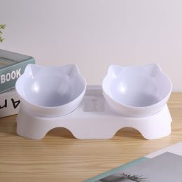 Automatic Drinking Feeder For Cats And Dogs Pet Products (Option: White double-White Base)