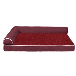 Thickened Memory Sponge Right Angle Four Seasons Dog Cat Pet Sofa (Option: Burgundy-2XL)