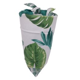 Spring And Summer Pet Dog Saliva Towel (Option: Dark green leaves-M)