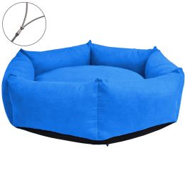 Dog And Cat Nest Removable And Washable Pet Supplies (Option: Blue-M)